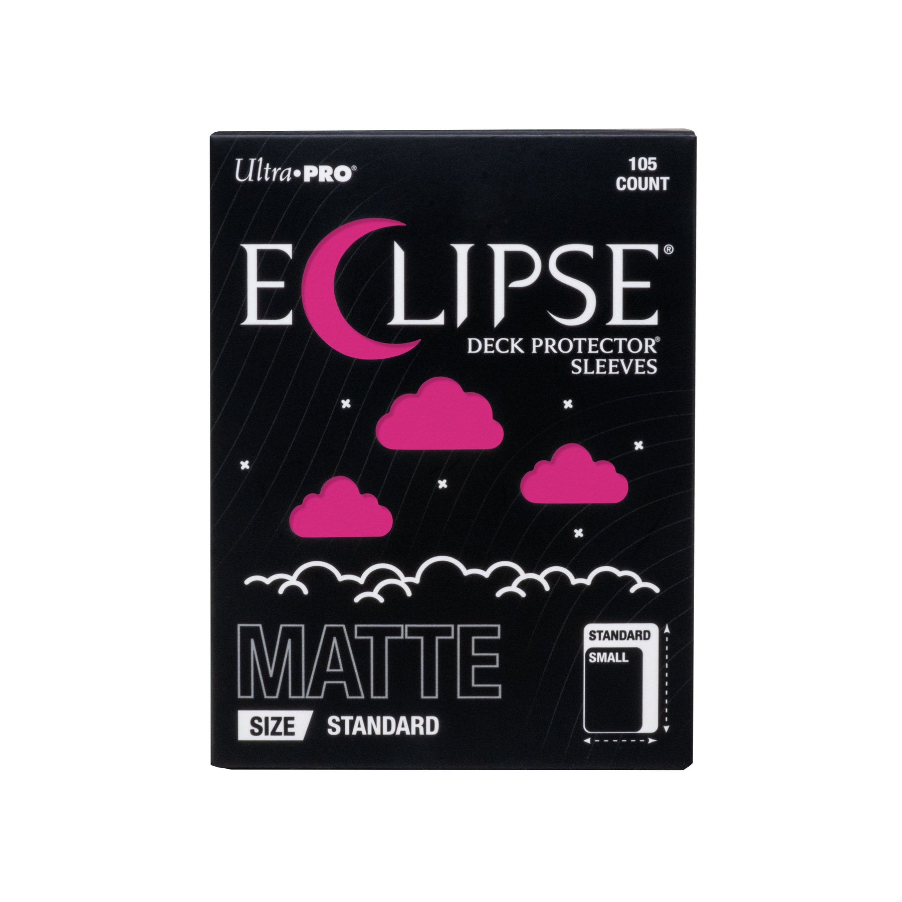 Ultra PRO Eclipse Matte Standard Deck Protector Sleeves Hot Pink 105 Count Opaque TCG Card Game Sleeves for Trading Cards, Card Deck Protection, Collectible Trading Cards & Display (PRE-ORDER AUGUST)