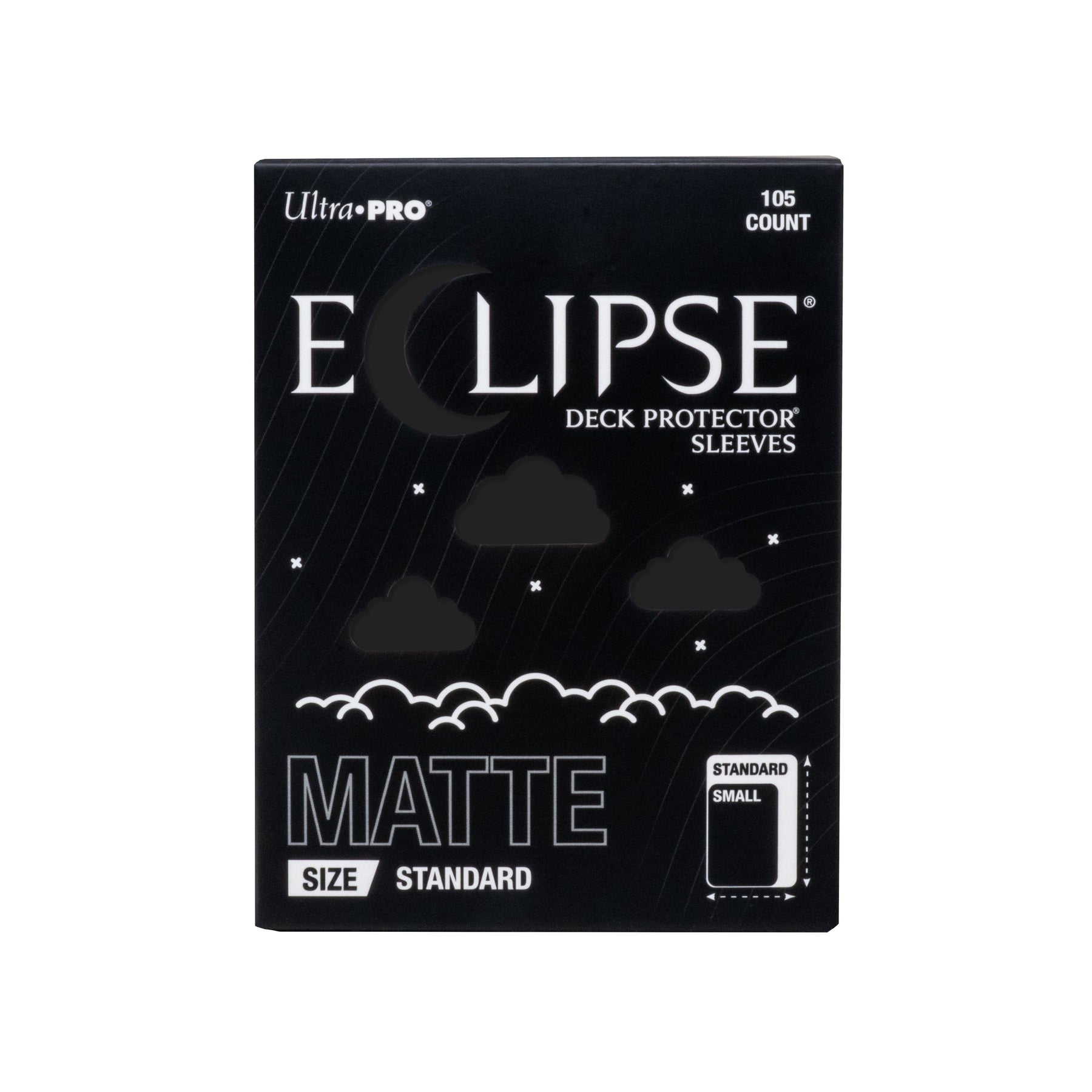 Ultra Pro Eclipse Matte Standard Deck Protector Sleeves - Jet Black, 105ct - Opaque, Split-Resistant, Premium Shuffle Feel for TCG, Card Games & Collectors (PRE-ORDER AUGUST)