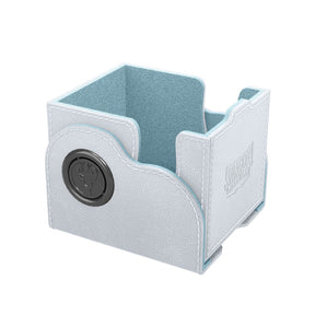 Dragon Shield Dragon Lock System Deck Box 100+ White & Aqua Magnetic Card Storage Case for TCG Cards, Acrylic Display Window, Holds 130 Single-Sleeved Cards (PREORDER - Release Date July 10, 2026)