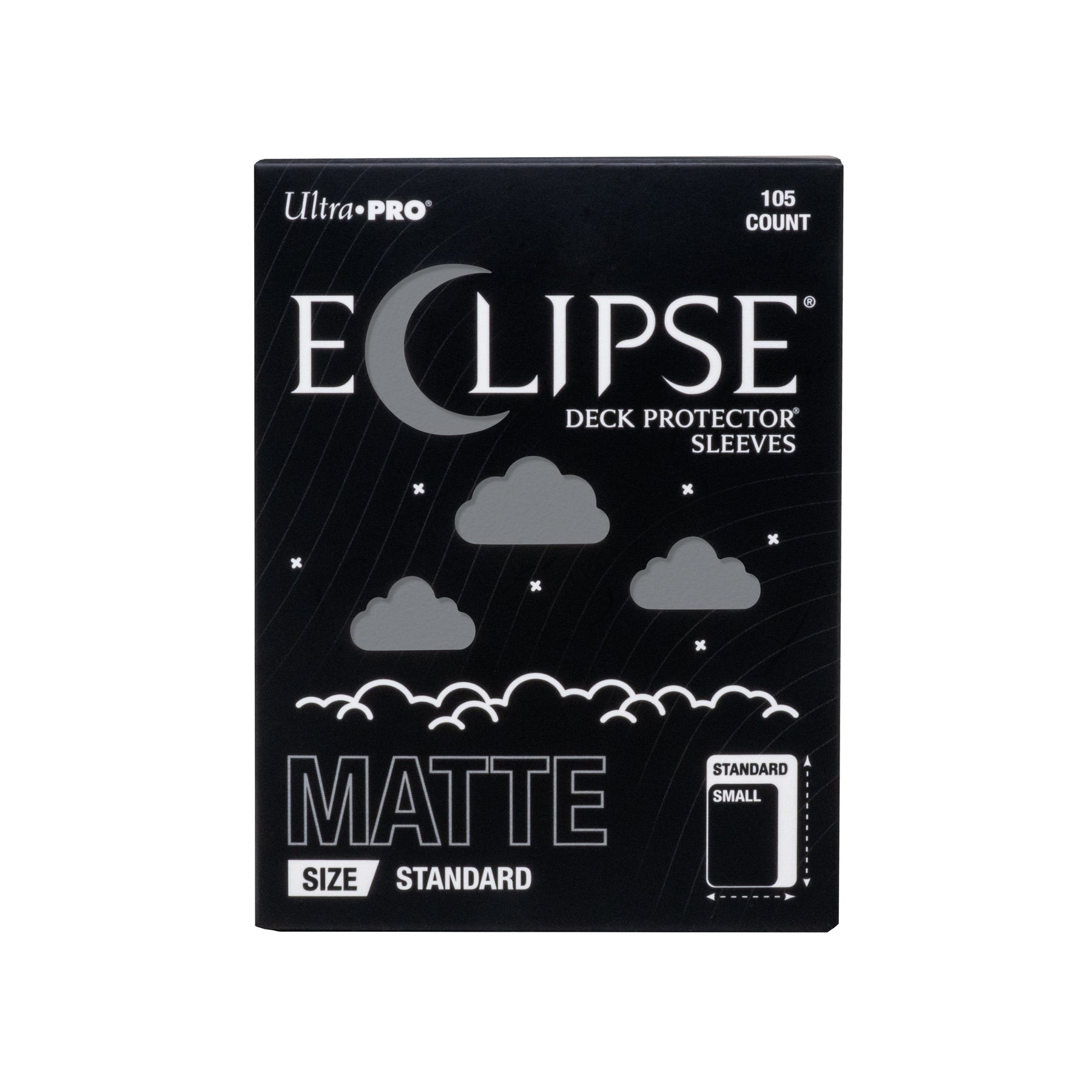 Ultra PRO Eclipse Matte Standard Deck Protector Sleeves Smoke Grey 105CT – Fully Opaque Trading Card Sleeves for TCG, Collectible Card Games, Card Game Protection & Smooth Shuffle (PRE-ORDER AUGUST)