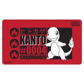 Pokemon Charmander Playmat and Black Playmat Tube Bundle