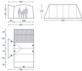 Kampa Voyager Air Low Drive Away Awning